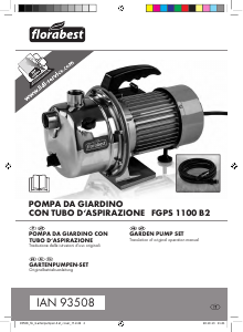 Manuale Florabest IAN 93508 Pompa da giardino