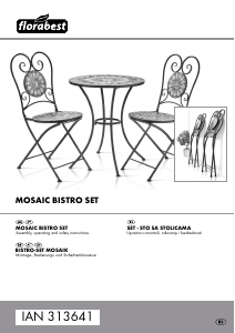 Priručnik Florabest IAN 313641 Vrtni stol