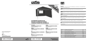 Handleiding Florabest IAN 311020 Partytent