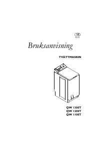 Bruksanvisning Husqvarna QW1300T Tvättmaskin