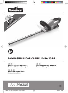 Manuale Florabest IAN 296305 Tagliasiepi