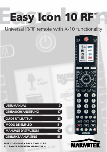 Manual de uso Marmitek Easy Icon 10 RF Control remoto