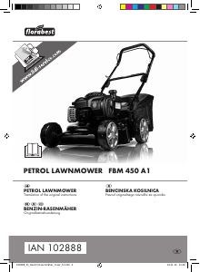 Priročnik Florabest IAN 102888 Vrtna kosilnica