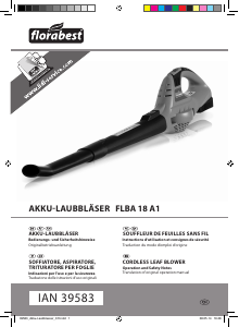 Manuale Florabest IAN 39583 Soffiatore