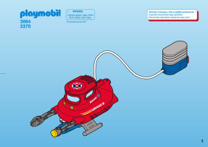 Manual Playmobil set 3064 Rescue Submarine