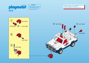 Manuale Playmobil set 3070 Rescue SUV di salvataggio