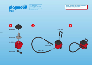 Manuale Playmobil set 3180 Rescue Unità di decontaminazione