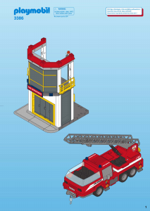 Mode d’emploi Playmobil set 3386 Rescue La tour de pompier