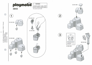 Manuale Playmobil set 3843 Rescue Soccorso alpino
