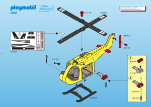 Mode d’emploi Playmobil set 3845 Rescue Hélicoptère de sauvetage