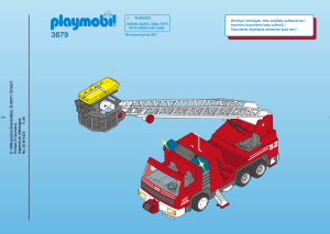 Manual de uso Playmobil set 3879 Rescue Vehículo escalera aérea
