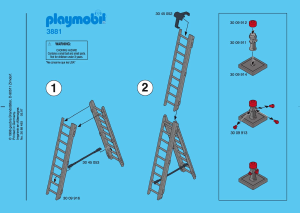 Mode d’emploi Playmobil set 3881 Rescue Pompiers
