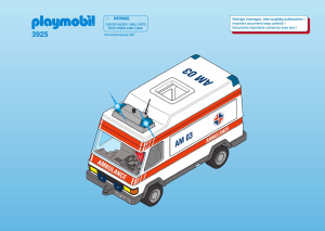Mode d’emploi Playmobil set 3925 Rescue Secouristes/Ambulance