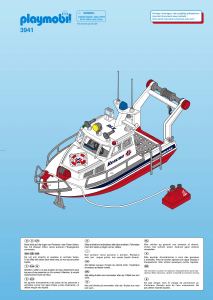 Mode d’emploi Playmobil set 3941 Rescue Vedette de sauvetage