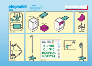 Manual de uso Playmobil set 3980 Rescue Enfermería