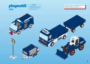 Mode d’emploi Playmobil set 4082 Rescue Megaset travaux routiers
