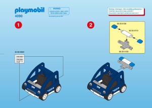 Mode d’emploi Playmobil set 4090 Rescue Voiture de police THW