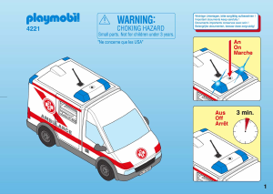 Mode d’emploi Playmobil set 4221 Rescue Ambulanciers/blessé/véhicule