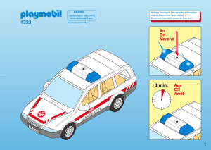 Mode d’emploi Playmobil set 4223 Rescue Ambulancier/voiture d'urgence