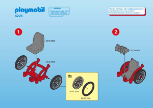 Bruksanvisning Playmobil set 4226 Rescue Farfar i rullstol