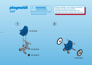 Mode d’emploi Playmobil set 4407 Rescue Enfant en fauteuil roulant