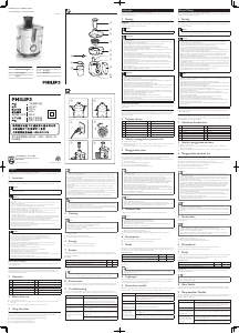 Manual Philips HR1811 Juicer
