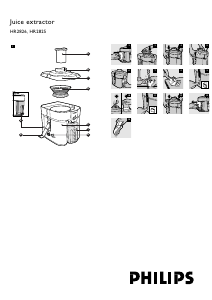 Handleiding Philips HR2825 Sapcentrifuge