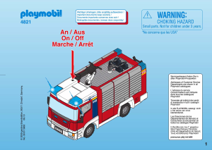 Mode d’emploi Playmobil set 4821 Rescue Fourgon d`intervention de pompier