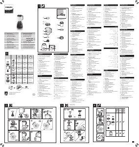 Manual de uso Philips HR2156 Batidora