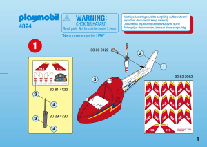 Mode d’emploi Playmobil set 4824 Rescue Hélicoptère de pompier