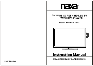 Manual Naxa NTD-1955A LED Television