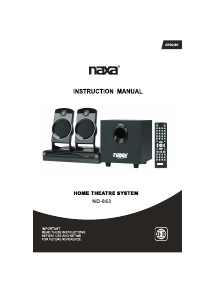 Handleiding Naxa ND-863 Home cinema set