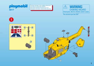 Manual de uso Playmobil set 5017 Rescue Helicóptero