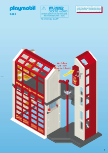 Mode d’emploi Playmobil set 5361 Rescue Caserne de pompiers avec alarme