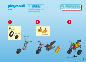 Bruksanvisning Playmobil set 5365 Rescue Brandmän med vattenpump