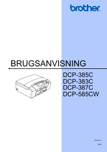 Brugsanvisning Brother DCP-383C Multifunktionsprinter