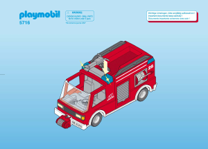 Mode d’emploi Playmobil set 5716 Rescue Camion pompiers