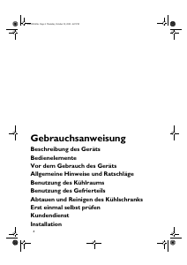 Bedienungsanleitung Bauknecht KVE 1432/A/2 Kühlschrank