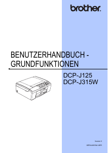 Bedienungsanleitung Brother DCP-J125 Multifunktionsdrucker