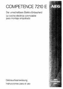 Manual de uso AEG 7210E-B Cocina