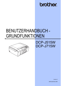 Bedienungsanleitung Brother DCP-J515W Multifunktionsdrucker