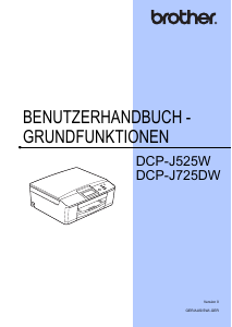 Bedienungsanleitung Brother DCP-J525W Multifunktionsdrucker