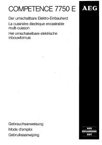 Mode d’emploi AEG 7750E-M3D Cuisinière