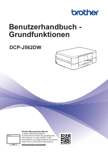 Bedienungsanleitung Brother DCP-J562DW Multifunktionsdrucker