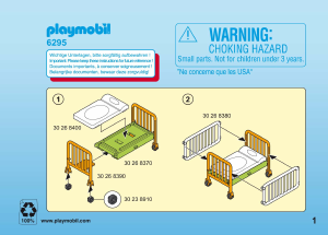 Mode d’emploi Playmobil set 6295 Rescue Matériel de pédiatrie
