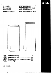 Bruksanvisning AEG A1555-4F Plus Fryser