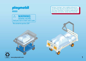 Bruksanvisning Playmobil set 6660 Rescue Förlossningsrum med spjälsäng