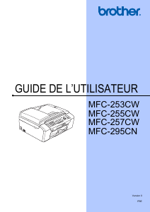 Mode d’emploi Brother MFC-257CW Imprimante multifonction