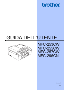 Manuale Brother MFC-257CW Stampante multifunzione
