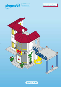 Mode d’emploi Playmobil set 7583 Rescue Extension de la caserne de pompiers